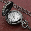 Little Prince and Fox Dome Glass Pocket Watch Arabic Numerals Dial Vintage Men Women Necklace Pendant Watch Kids Chain Gifts