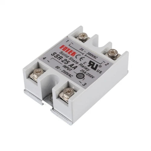 AC 220V Solid State Relay SSR-10AA SSR-25AA SSR-40AA SSR-60AA 10A 25A 40A 60A AC Control AC SSR Relay 80-250VAC TO 24-380VAC