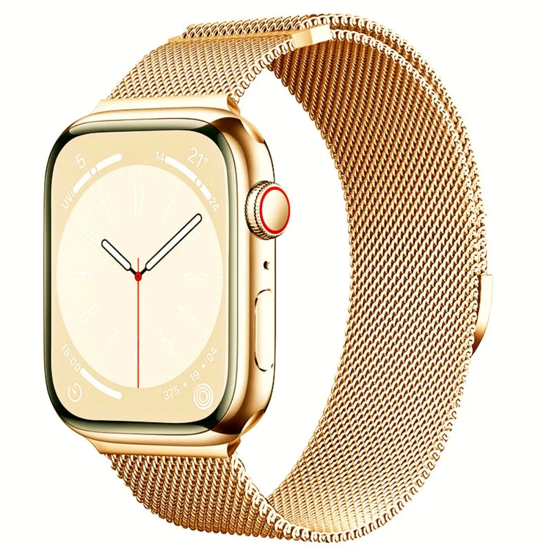 Milanese Loop Strap for Apple Watch 44mm 40mm 45mm 41mm 46mm 42mm 49mm Metal Watchband iWatch Series Ultra 10 9 8 7 6 4 SE2 Band