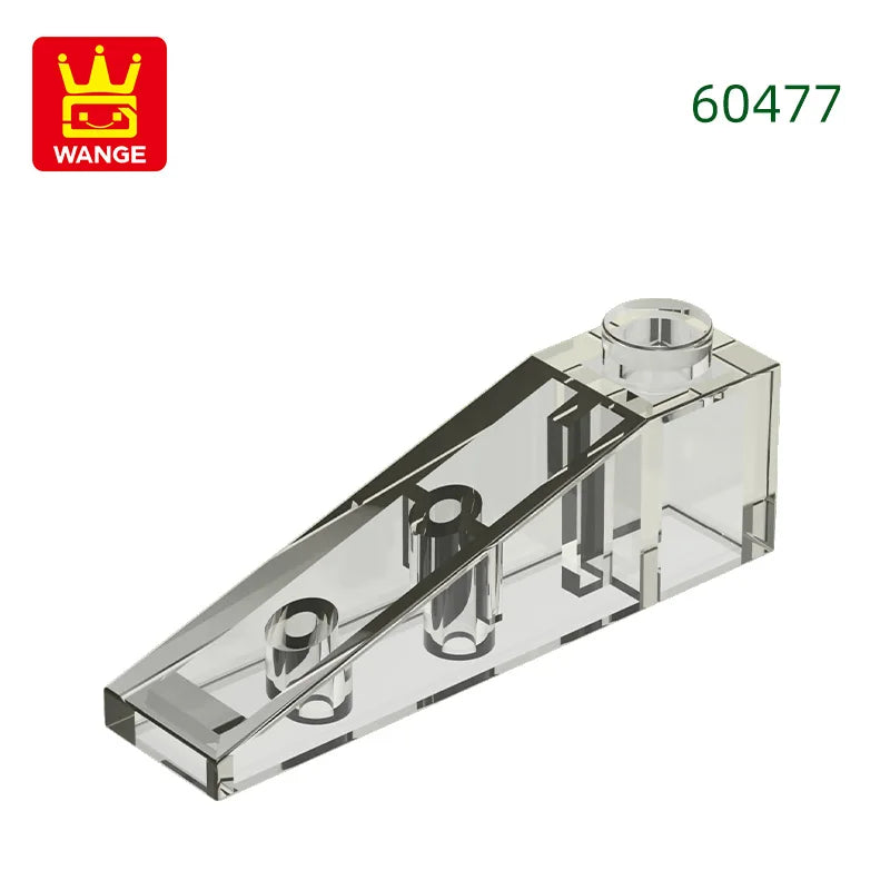 Wange 92Pcs/lot Slope 18°4x1 Roof Block Moc Color Accessories Compatible with 60477 Brick DIY Children's Toy Assembly Parts