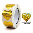 100-500pcs Love Labels Thank You Sticker Sealing Paper Stickers Stationery Supply Decorative Child Scrapbook for Kids