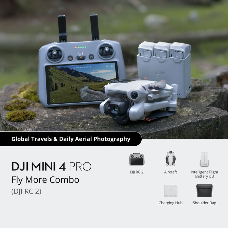 DJI Mini 4 Pro Mini Drone with 4K HDR Video Camera 34 Minutes Flight Time 20km Max Video Transmission Range New Original