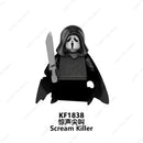 SAW Horror Movie Jack Ripper Mini Action Figures Building Blocks Brick Models Silent Hill Horrifying Chainsaw Man Halloween Toys