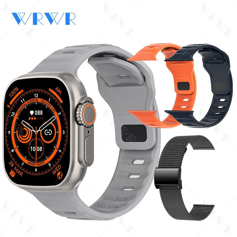 2023 Smart Watch Ultra Series 8 NFC Smartwatch Men Women Bluetooth Calls Wireless Charging Fitness Bracelet 2 Inch HD Screen