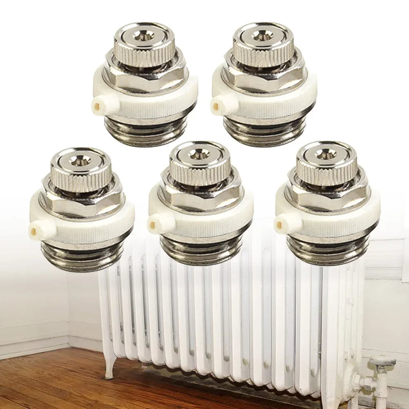 BSP Automatic Air-Vent Auto Cut-off Self Bleeding Radiator Valve 1/2/3/5pcs Wear Resisting Home-Improvement Supplies