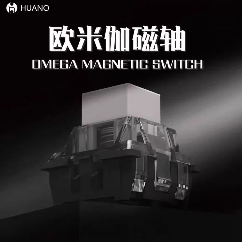 HUANO Omega Magnetic Switch Linear RGB SMD 45gf 0.01 Accuracy Magnetic Switches For Custom Magnetic Keyboard Gamer PC Pre-Lubed