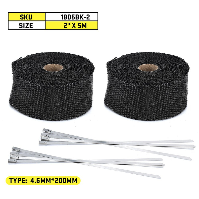 Free Shipping Motorcycle Exhaust Thermal Exhaust Tape Header Heat Wrap Resistant Downpipe For Motorcycle Car Accessories