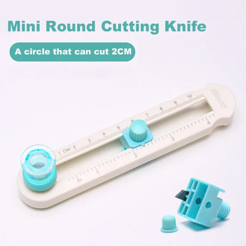 360 Adjustable Paper Circle Cutter Round Cutting Knife DIY Compass Cutter Tools For Paper Card Crafts Office School Stationery