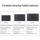 VINSA T1161 Graphics Drawing Tablet Ultra-thin Art Creation Sketch with Battery-free Stylus 8 Pen Nibs 8192 Levels Pressure