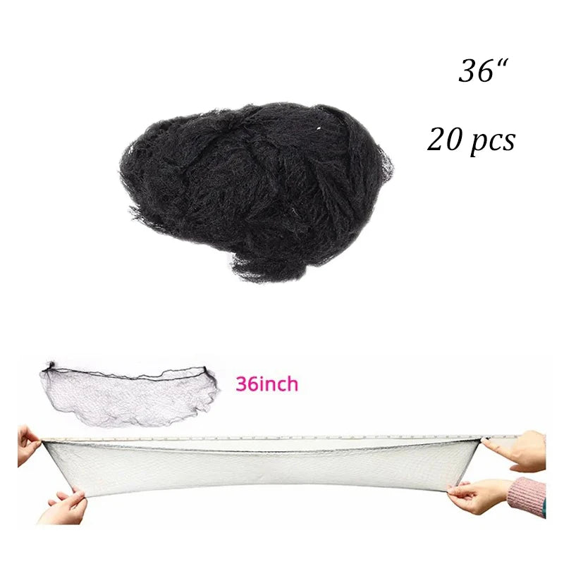 20Pcs Durable Nylon Hair Net For Bun Hair Hair style Tool Black Beige Brown 5Mm Hair Net For Wigs Mesh Hair Styling Hairnets