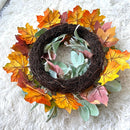Fall Wreaths Harvest Autumn Door Wreath Christmas Halloween Decoration Pumpkin Berry Maple Leaf Artificial Wreath Home Decor