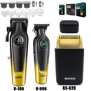 VGR V-996 Men's Professional Hair Clipper with DLC Blade, 7000 RPM, LED Display, Barber Shop Cordless Professional Hair Trimmer