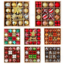 Christmas decoration 6cm electroplated plastic ball special-shaped painted Christmas ball gift Christmas tree pendant