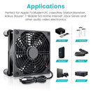120mm x120mm x25mm 5V USB Power Cooling Case Fan for Receiver DVR Xbox TV Box Router