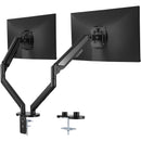 Supports 13"-35" Screens Dual Monitor Stand for Desk Dual Monitor Arm with C-Clamp/Grommet Mounting Base