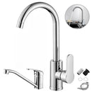 G3/8 Kitchen Faucet Hot and Cold Mixed Bathroom Faucet Single Handle Swivel Water Tap Deck Mounted Basin Faucet