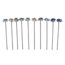 NEW 10PCS Leather Velvet Blue Grey Flower Rattan Sticks Fireless Fragrances Reed Diffuser Stick Diy Ornaments Home Decor