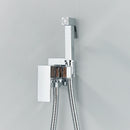 Chrome Shower Tap Bidet Faucet Washer Mixer Muslim Shower Ducha Higienica Cold & Hot Water Mixer Crane Square Shower Spray