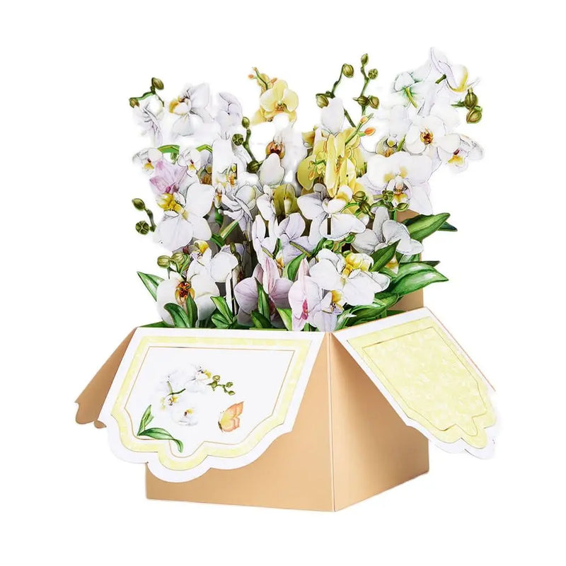 Flower Greeting Card With Envelope Surprise Gifts For Mothers Day Birthday Thanksgiving Wedding Anniversary Floral Box 3D Pop-up