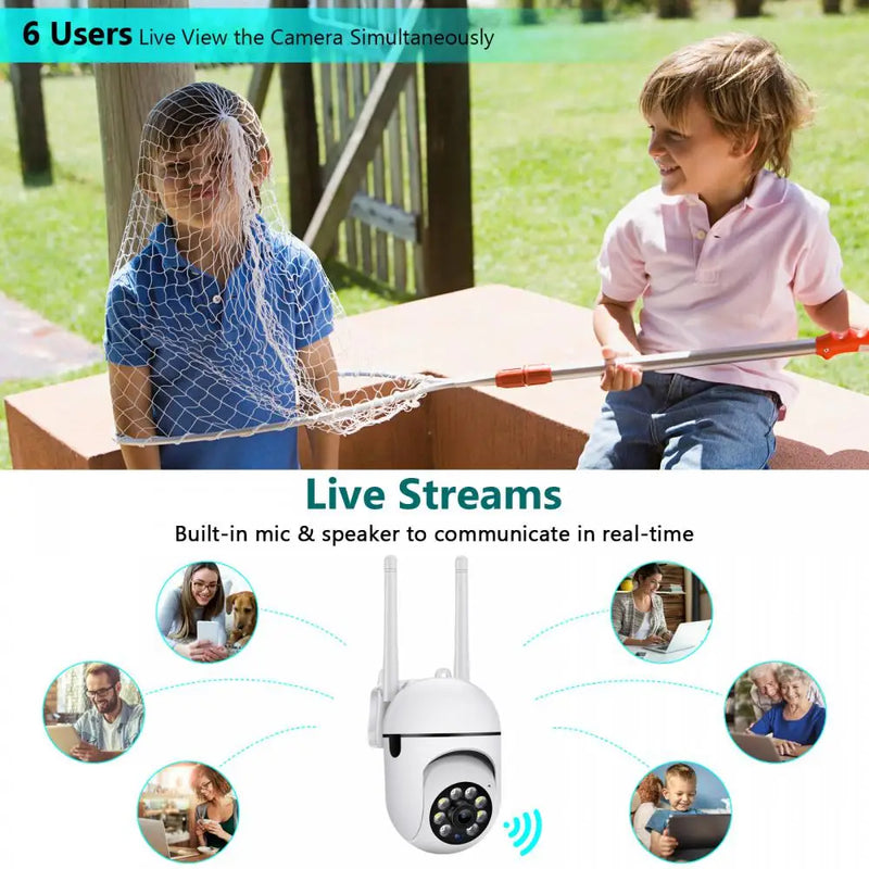 1620P Wireless 5G Wifi IP Camera Outdoor Video Security Camera CCTV Automatic Tracking Night Full Smart Home Audio Baby monitor