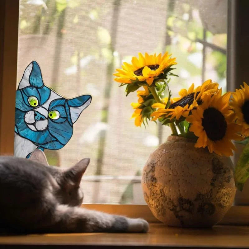 Household Animal Cats Stickers, Door, Window, Glass, Wall, Car Sticker Decoration
