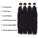 Deep Wave Natural Color Bundles Brazilian Hair Extension Remy 38 40 Inch Remy Hair Bundles One Weave Unprocessed 3/4 Pieces