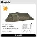 Naturehike Opalus 2 3 4 Tent 2 3 4 Person Hiking Tent 4 Season Tent Ultralight Family Travel Tent 20D Waterproof Camping Tent