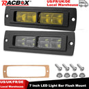 7 inch 6D LED Light Bar Pod Light Flush Mount Work Light Driving Light Fog Light Reverse Light For Truck 4x4 ATV SUV 12V 24V