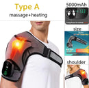 Electric Heating Heated Shoulder Brace Wrap Shoulder Massage Support Belt Strap with Adjustable of Heating