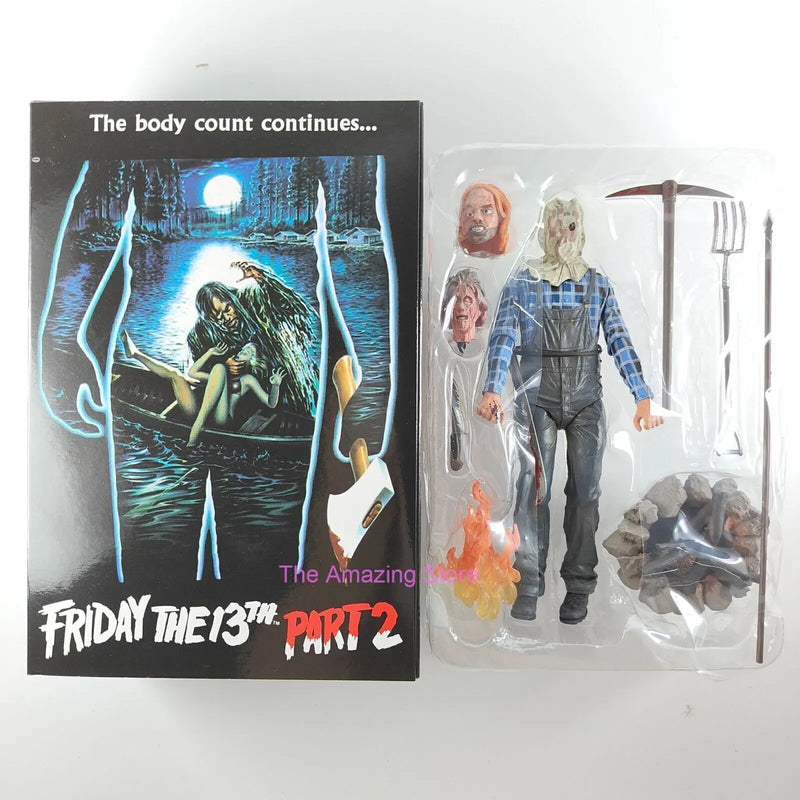 The 13th Figure Toys NECA Friday Freddy Jason Voorhees Blood Action Figure Jason Collectible Model Christmas Halloween Gifts