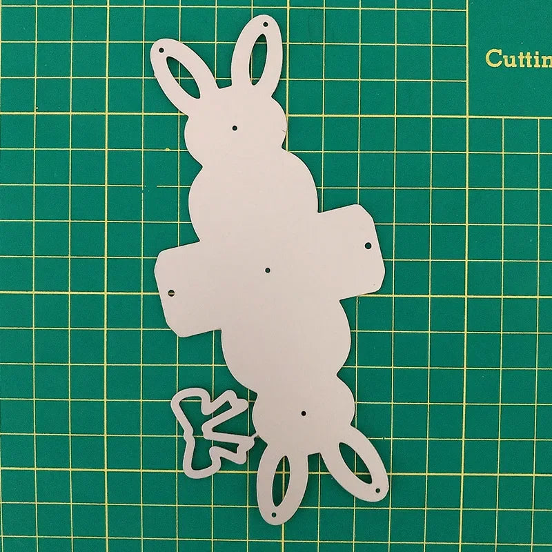 Easter Bunny Box Cutting Dies DIY Rabbit Metal Craft Embossing Die Cuts Scrapbooking Paper Stencil Stamp Carving Paper Card
