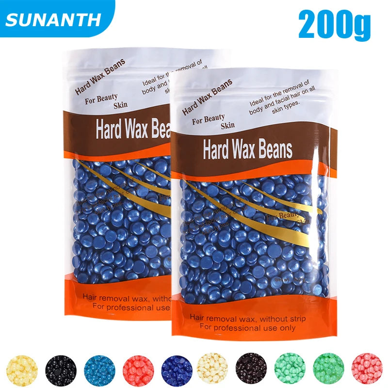 50g/200g/300g/500g Hot Film Painless Waxing Beads Depilatory Wax Beans Hard Wax Bean For Wax Heater Machine Body Hair Removal