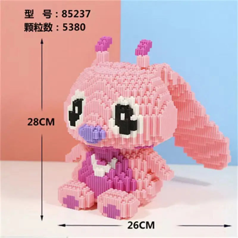 Disney Building Block Stitch Giant Stitzer Assembly Toy Children's Birthday Gift Puzzle Desktop Decoration