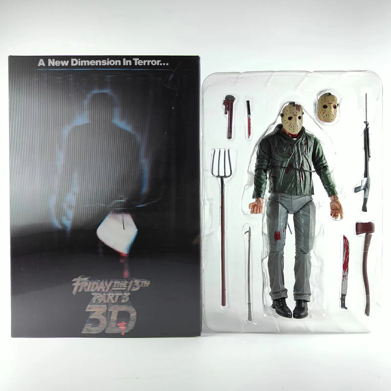 The 13th Figure Toys NECA Friday Freddy Jason Voorhees Blood Action Figure Jason Collectible Model Christmas Halloween Gifts
