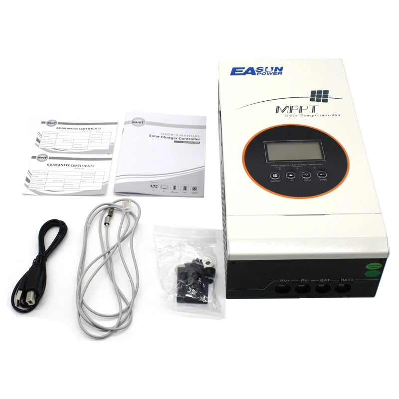 80A MPPT Solar Charge Controller 12V/24V/36V/48V Battery Charger 150VDC Back-light LCD Solar Regulator Short Circuit Protection