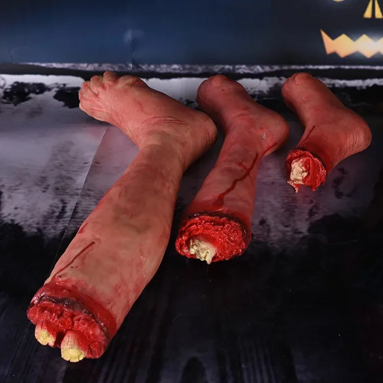 Severed Limbs Props Halloween Bloody Props Halloween Bloody Decorations Fake Bloody Hand False Hands Decor Human Body Decorate