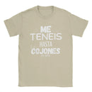 Me Teneis Up To The Cushions Mu Jarto T Shirt Men Cotton Novelty T-Shirts Crew Neck Funny Phrases Tees Short Sleeve Clothes Gift