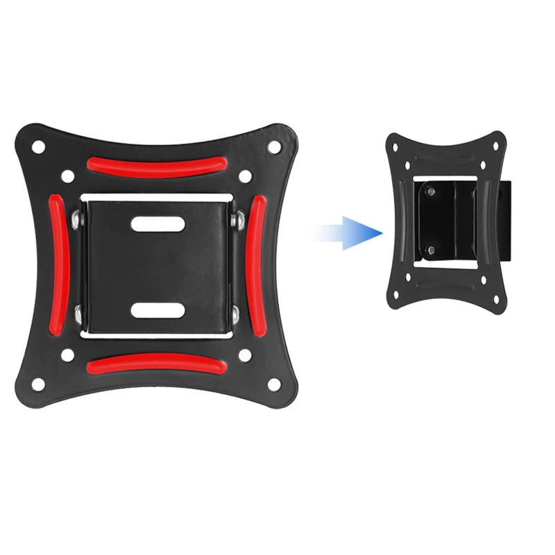 BAAY Universal Wall Mount Stand for 14-26inch LCD LED Screen Height Adjustable Monitor Retractable Wall for VESA Tv-C12