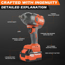 Superpan Brushless Electric Wrench Cordless Drill Screwdriver Free Delivery Large Torque Power Tools Torque Wrench