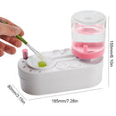 Paint Brush Cleaner Washer Multifunction Painting Brush Basin Holder and Organizer width Tray Palette Lid Cleaning Bucket Art To