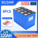Fast Delivery 3.2V 50Ah 100Ah 320Ah 350Ah Lifepo4 Lithium Iron Phosphate Battery DIY 12V 24V 36V48V Solar Rechargeable Cells