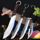 Handmade Butcher Boning Knife Chop Vegetables Cleaver Meat Kitchen Knives Hand Forged Blade Chef Knives Cooking Cutter Tools