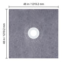 SucceBuy Waterproofing Shower Kit 48''x48'' Shower Kit Tray With Central Drain PVC/ABS Stainless Steel Grate 2 Cuttable Curb