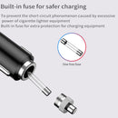 SEAMETAL 3.1A Dual USB Car Charger 2 Port LCD Display 12-24V Cigarette Socket Lighter Fast Car Charger Power Adapter Car Styling