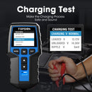 TOPDON BT200 Portable Battery Tester Charging Cranking Test Tools for Car 12V Automotive Diagnostic Battery Monitor 100-2000CCA