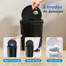 Smart bin, auto sensor bin, bathroom bin, toilet, water proof, automatic toilet, Brazil