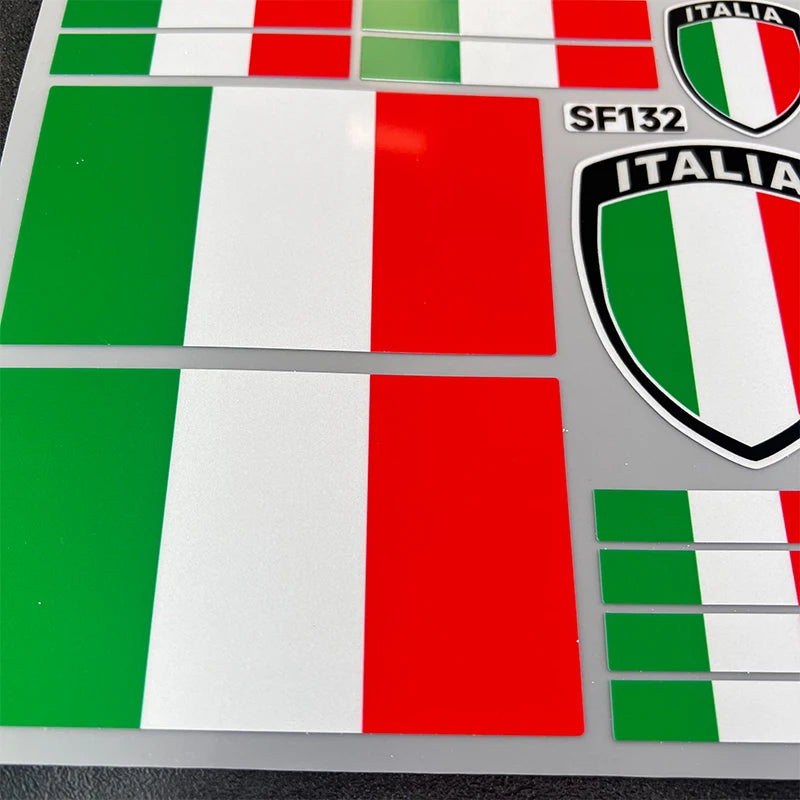 for ITALIA National Flag Sticker  Decal Waterproof Reflective for Car Universal