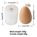 Easter Embossed Silicone Mould Easter Egg Candle Molds Diy Aromatherapy Plaster Graffiti Eggs Candle Making Kit Diy Craft Tools