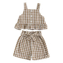 3Pcs Baby Boy Summer Outfits Short Sleeve Striped T-Shirt Denim Shorts Sun Hat Set Infant Clothing for Beach