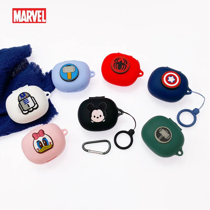 Cartoon Marvel Earphone Case For Anker Soundcore Life P3 Soft Silicone Wireless Blutooth Earbuds Charging Box Protective Cover